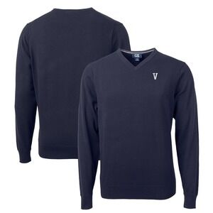 Cutter & Buck Navy Villanova Wildcats Lakemont Tri-Blend V-Neck Pullover Sweater